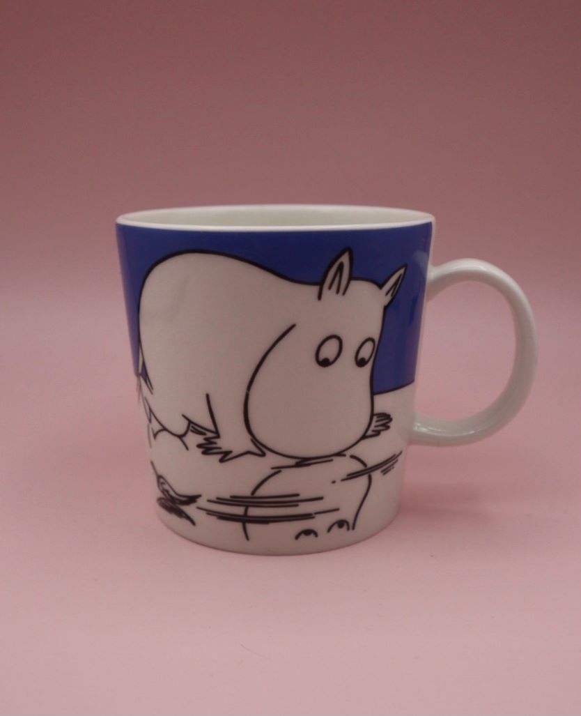 Arabia-muumimuki-muumipeikko-jaalla