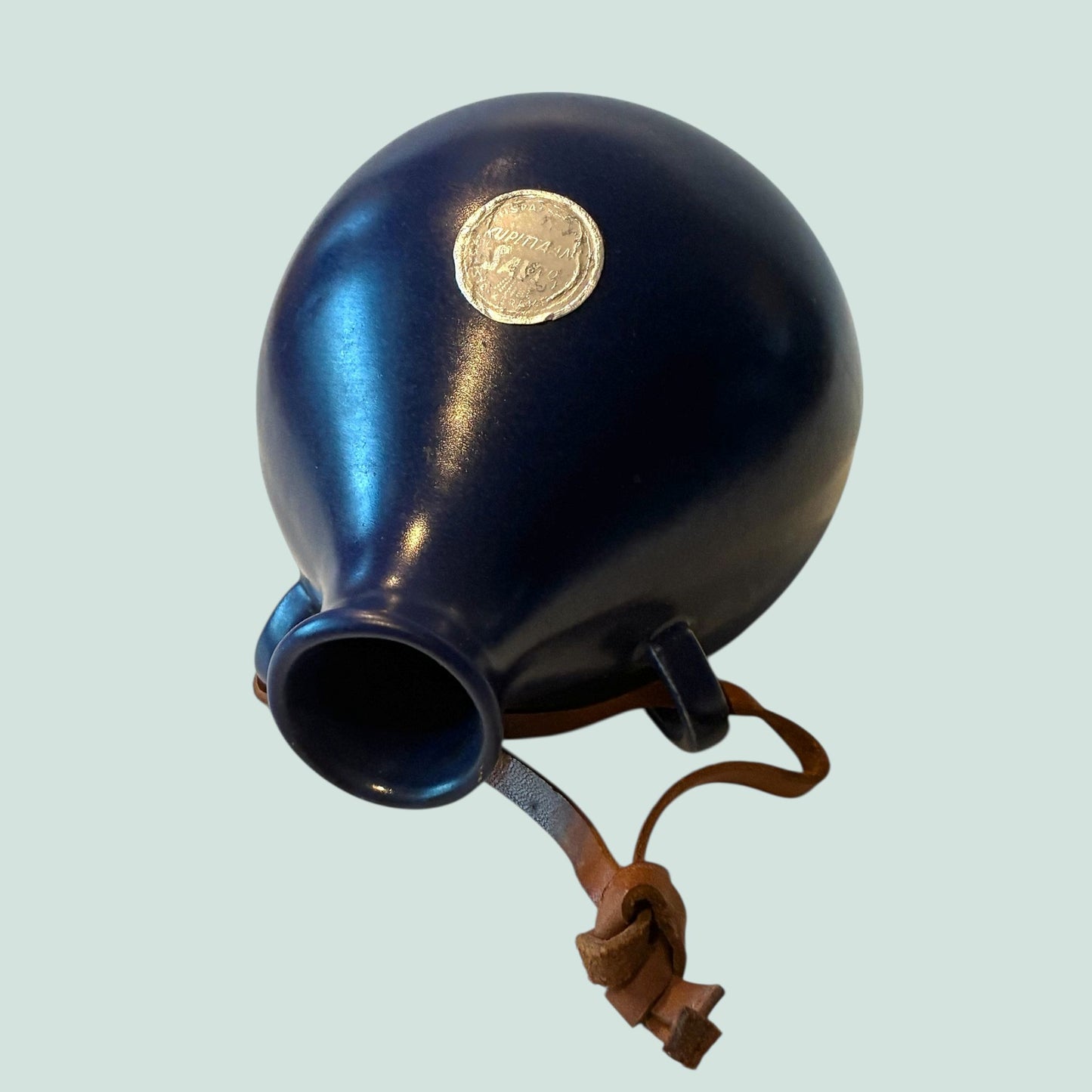 Kupittaan-savi-seinamaljakko-sininen