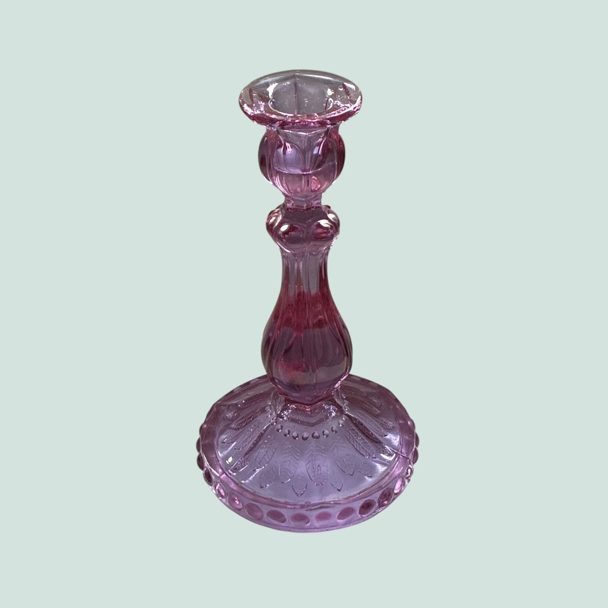 Nuutajärvi glass candlestick