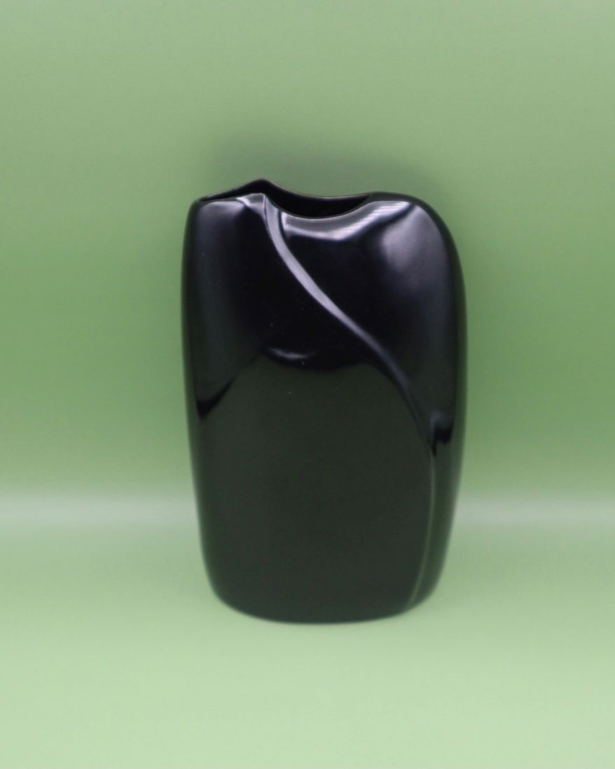 arabia-lumina-maljakko-musta