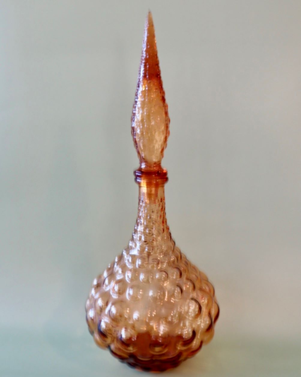 empoli-genie-amber-brown-hobnail-bottle