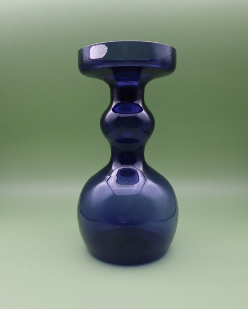 nuutajarven-lasi-maljakko-1483-tummansininen