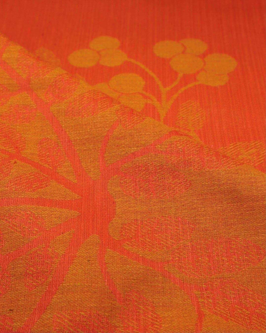 tampella-pihlajanmarja-poytaliina-punaoranssi-140x140cm