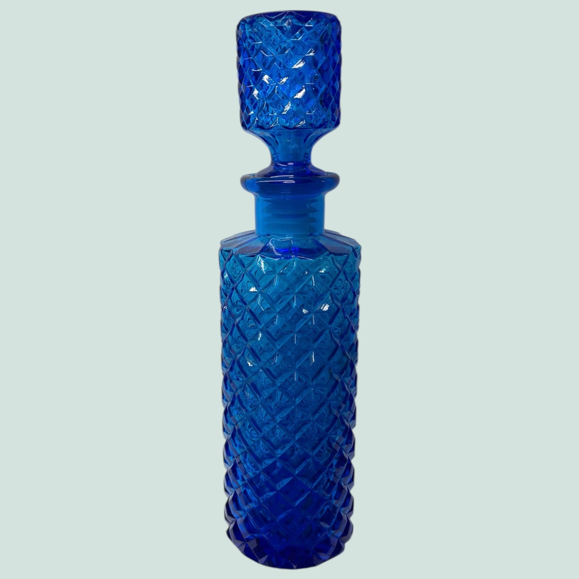Empoli-glassworks-blue-carafe