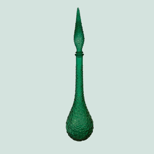 Empoli-genie-bottle-hobnail-light-green
