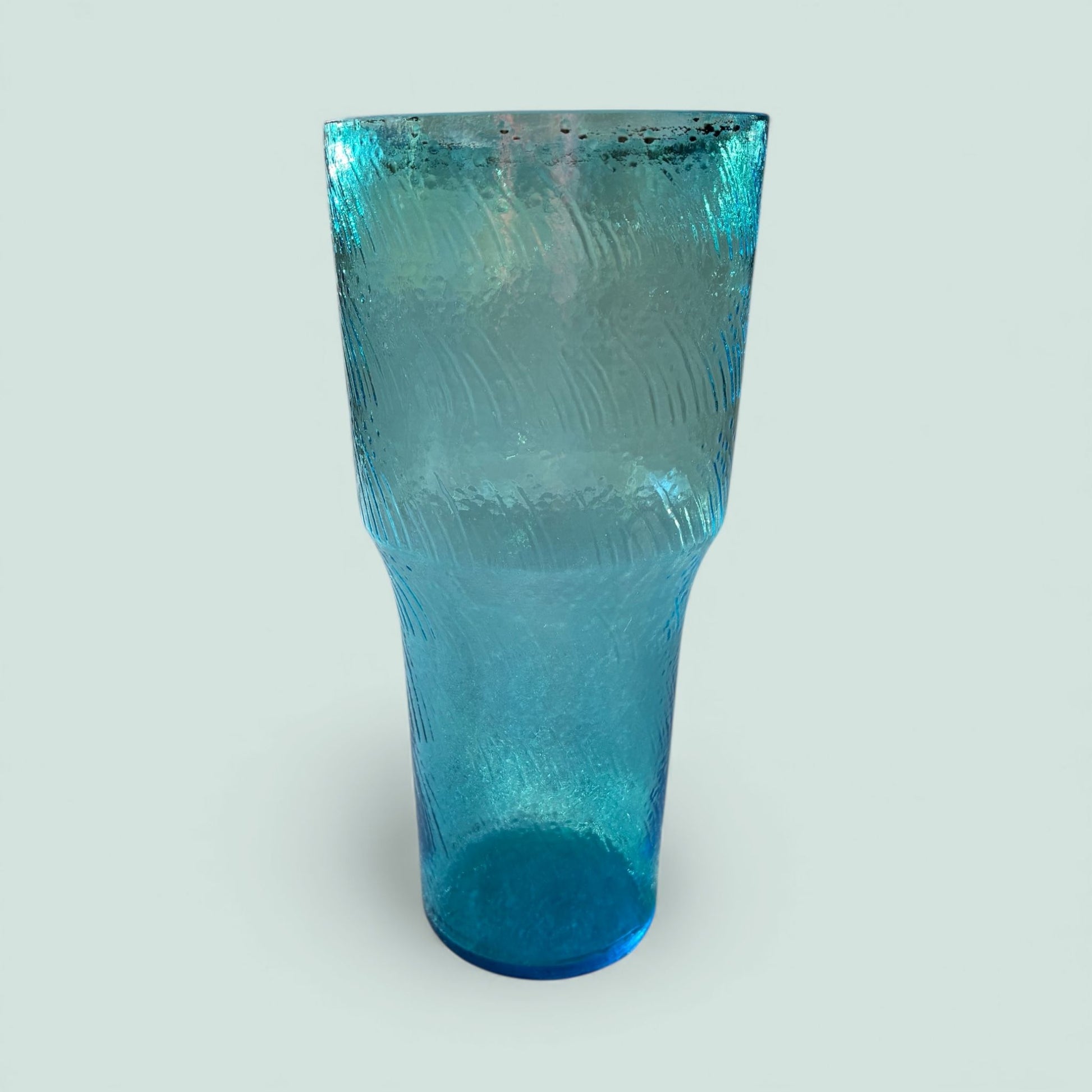 Nuutajarven-lasi-maljakko-turkoosi