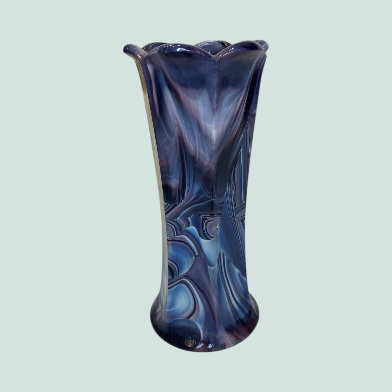 Riihimaen-lasi-kirjava-maljakko