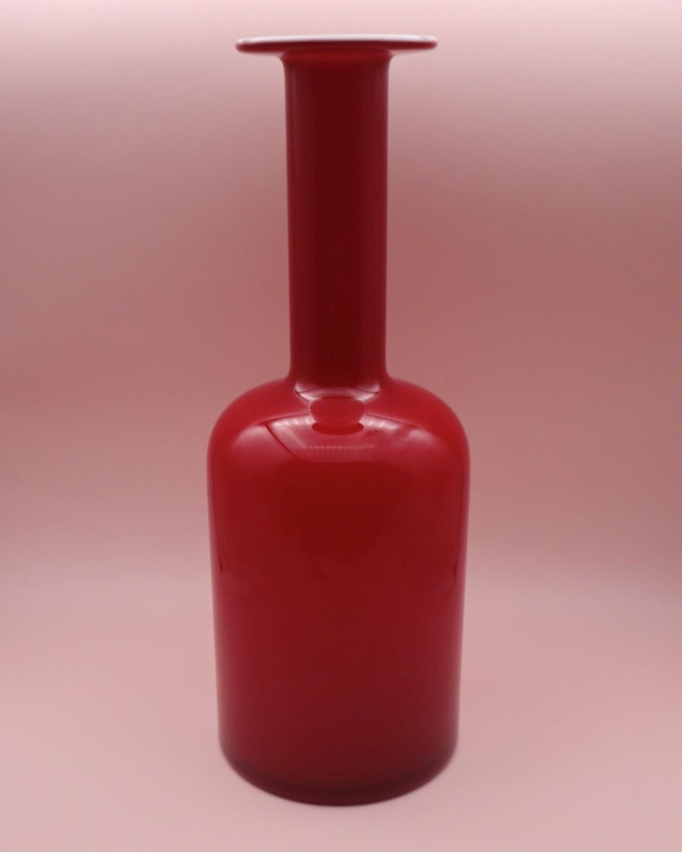 holmegaard-gulvvase-pullo-punainen