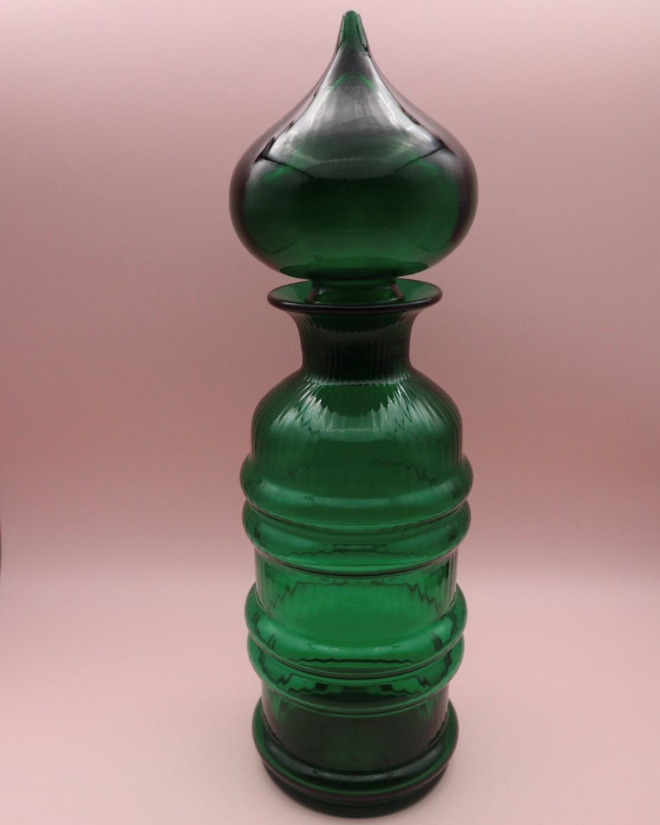 riihimaen-lasi-sulttaani-karahvi-vihrea