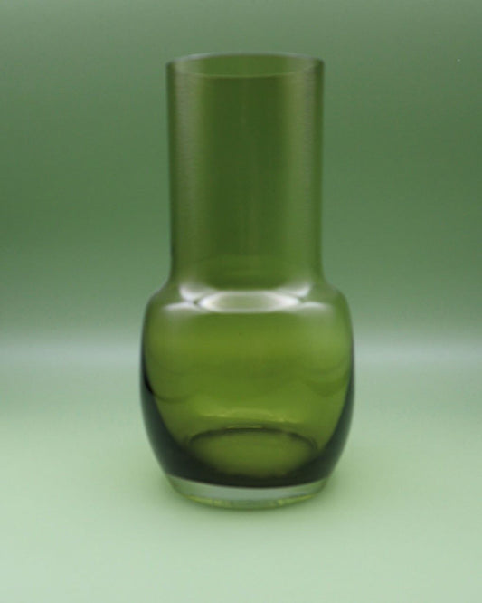 riihimaen-lasi-oliivinvihrea-maljakko