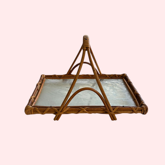 vintage-tarjotin-rottinki-lasi