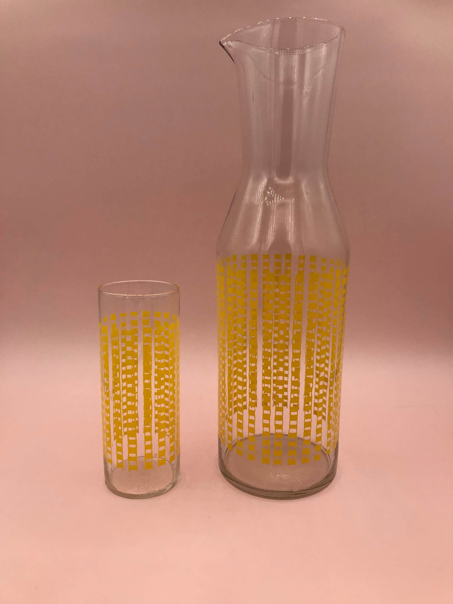 Riihimäki glass decanter 1799 and glasses